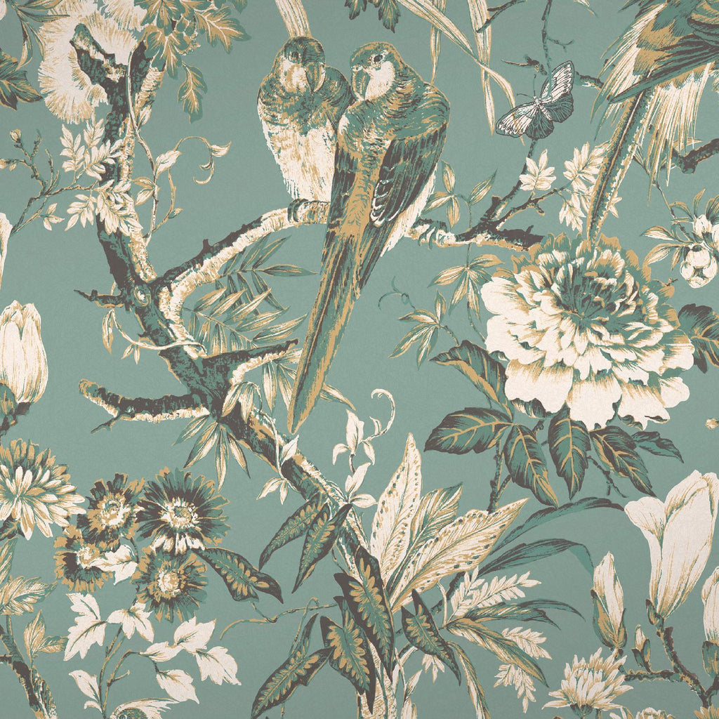 Perrow Duck Egg Wallpaper