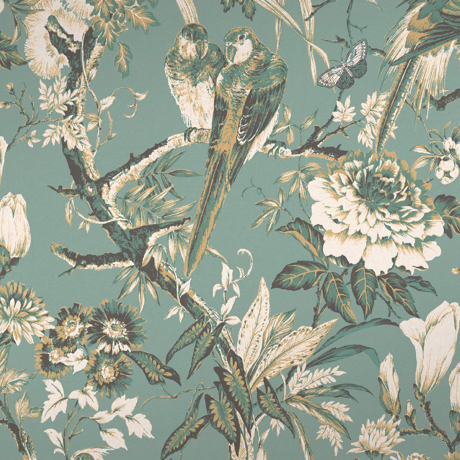 Perrow Duck Egg Wallpaper