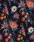 Physic Garden Navy Wallpaper