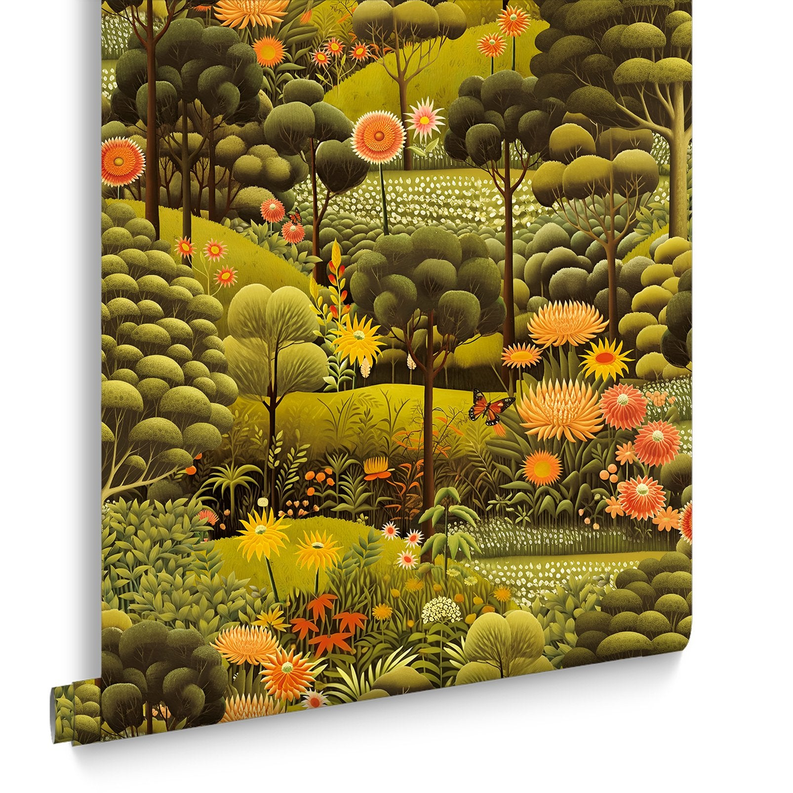 Arley Garden Dusk Wallpaper