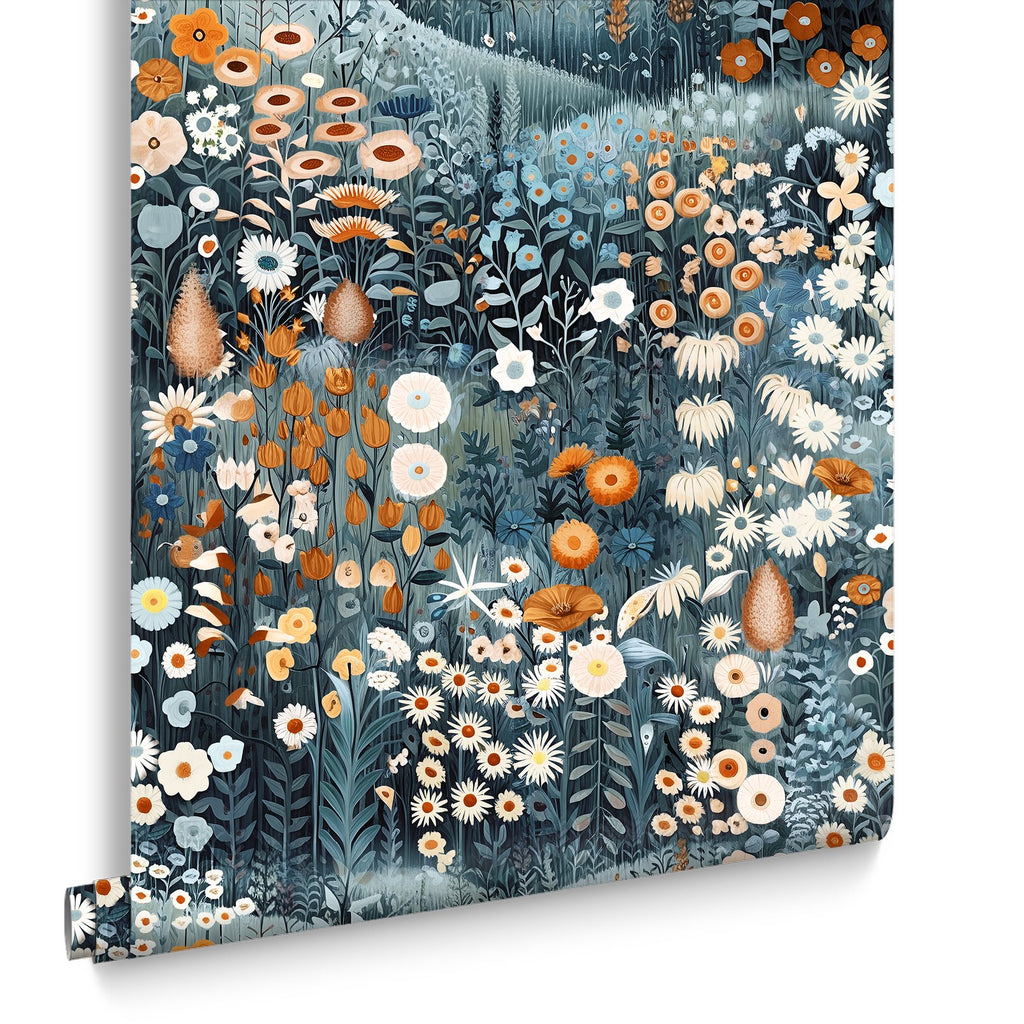 Glenwhan Wildflower Midnight Wallpaper