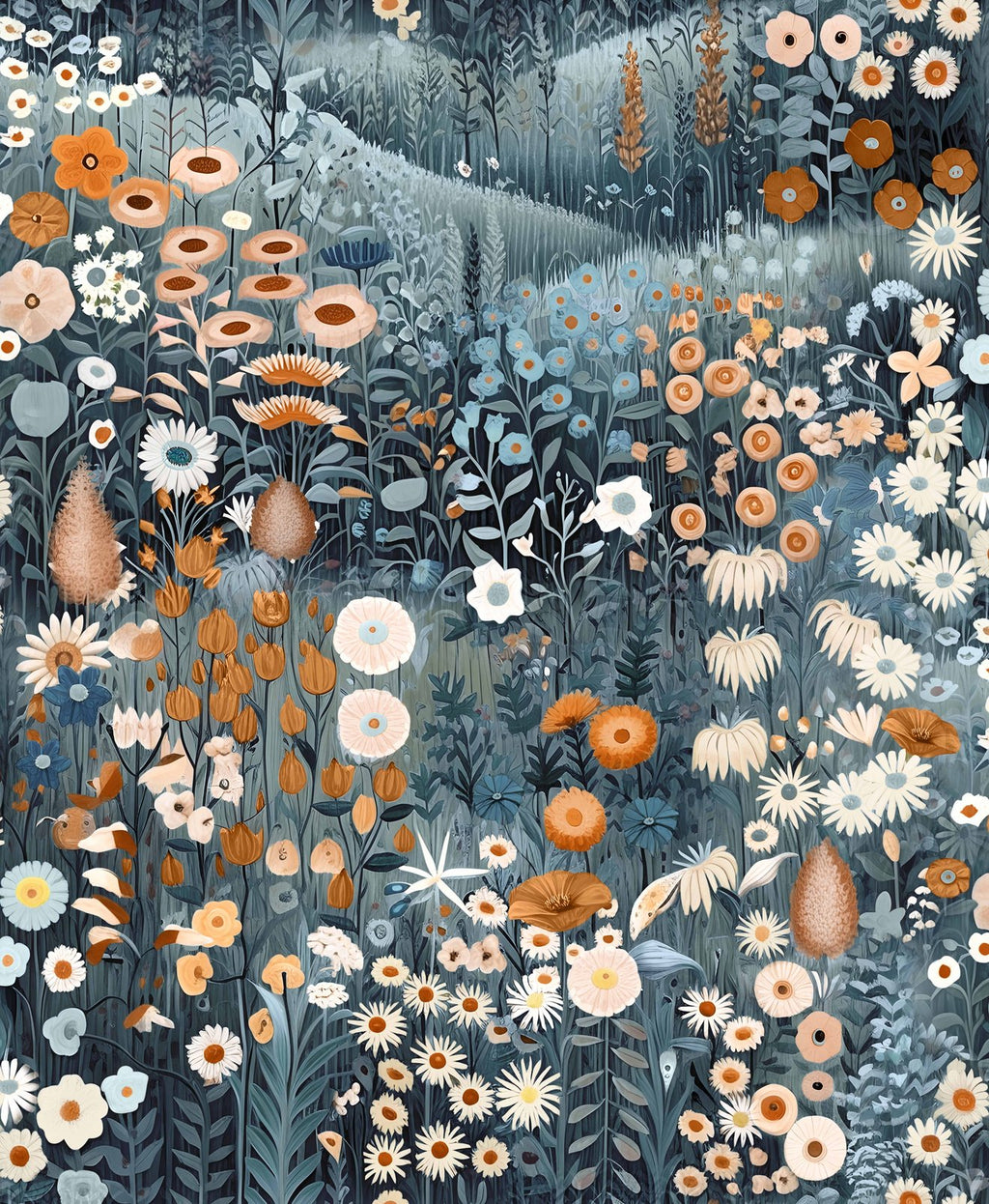 Glenwhan Wildflower Midnight Wallpaper