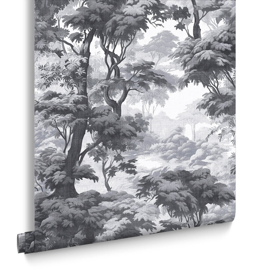 Bobart's Garden Monochrome Wallpaper