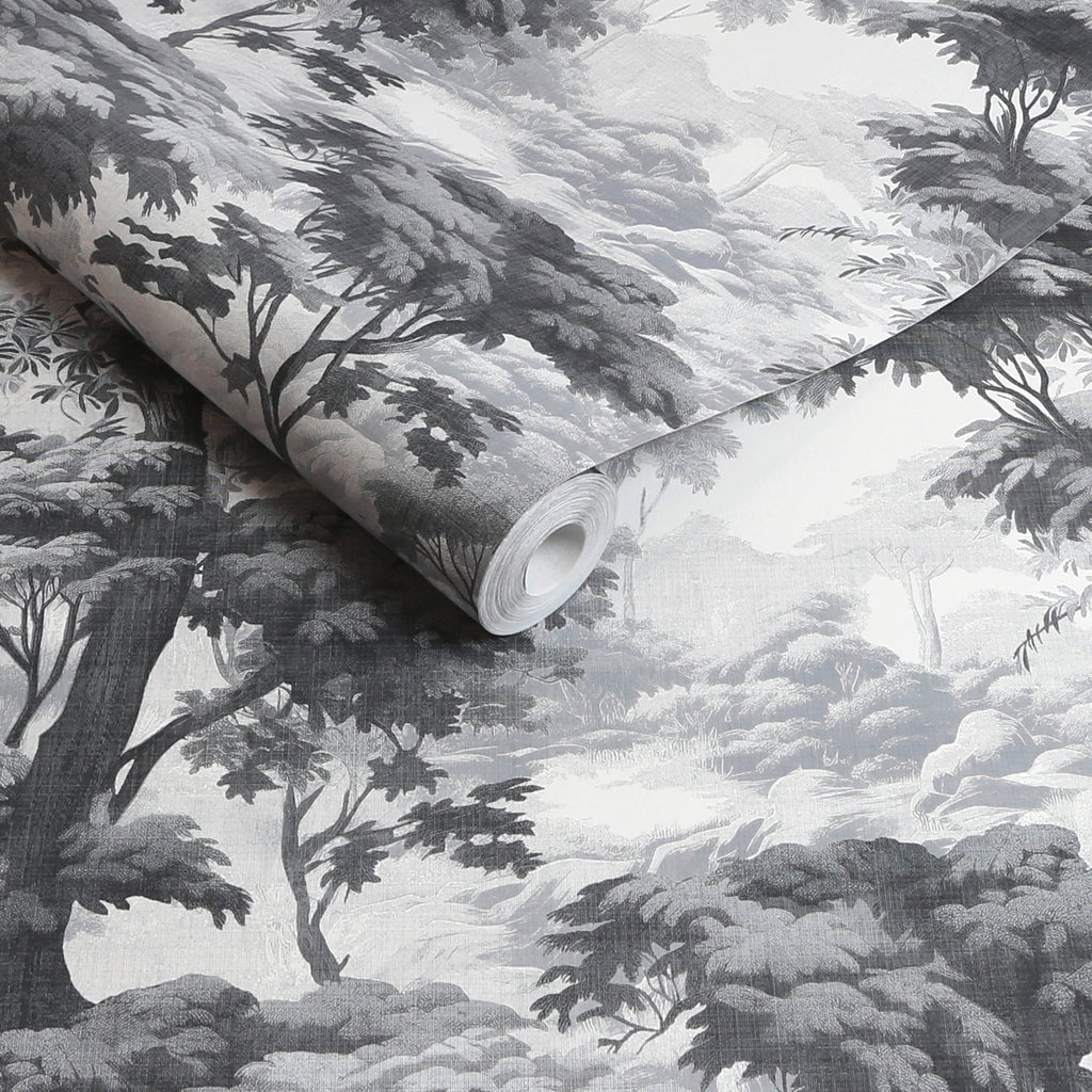 Bobart's Garden Monochrome Wallpaper