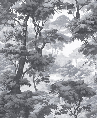 Bobart's Garden Monochrome Wallpaper