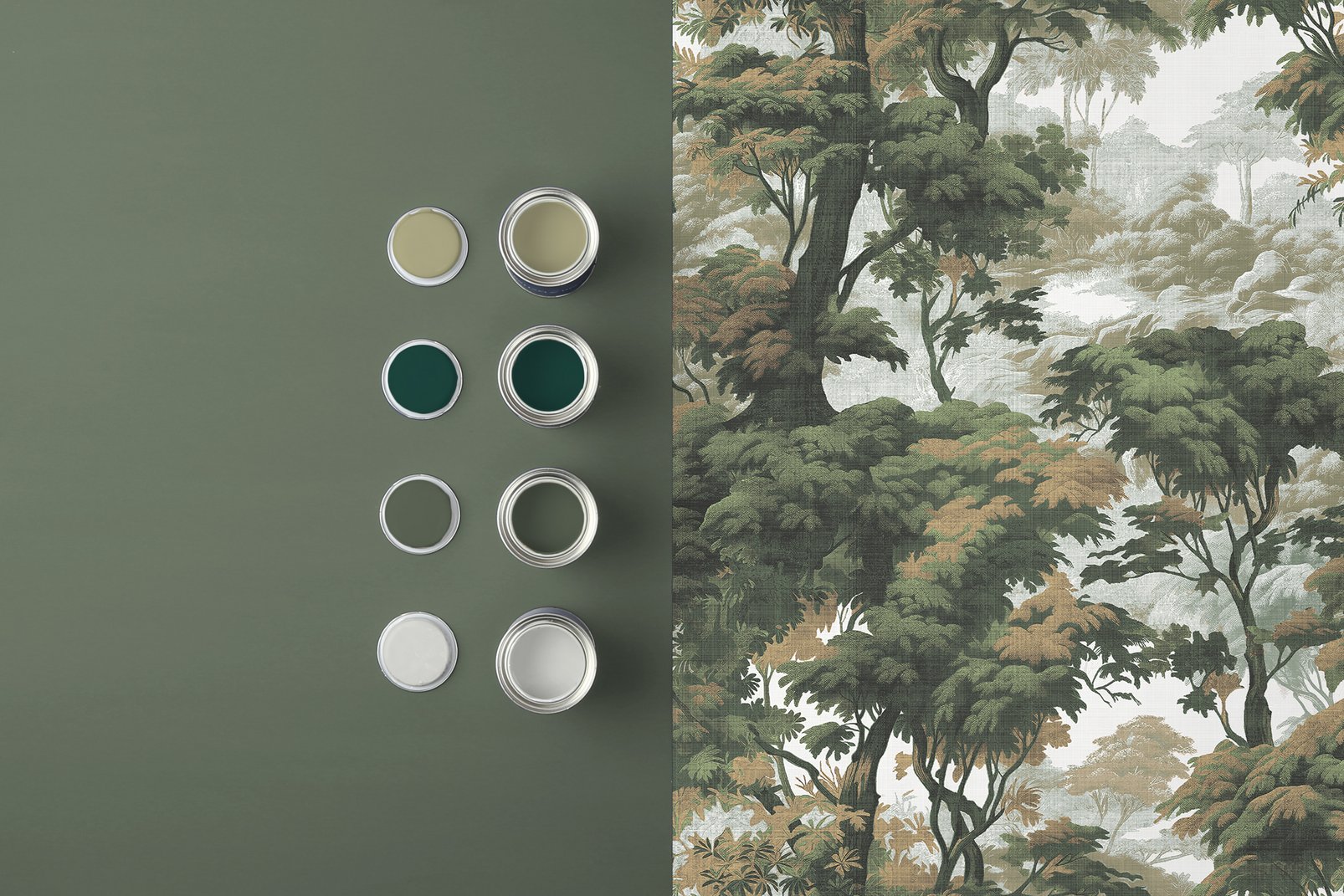 Bobart's Garden Lush Green Wallpaper