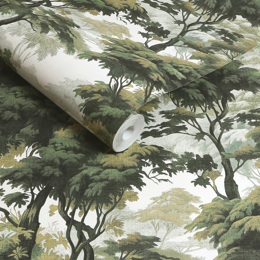 Bobart's Garden Lush Green Wallpaper
