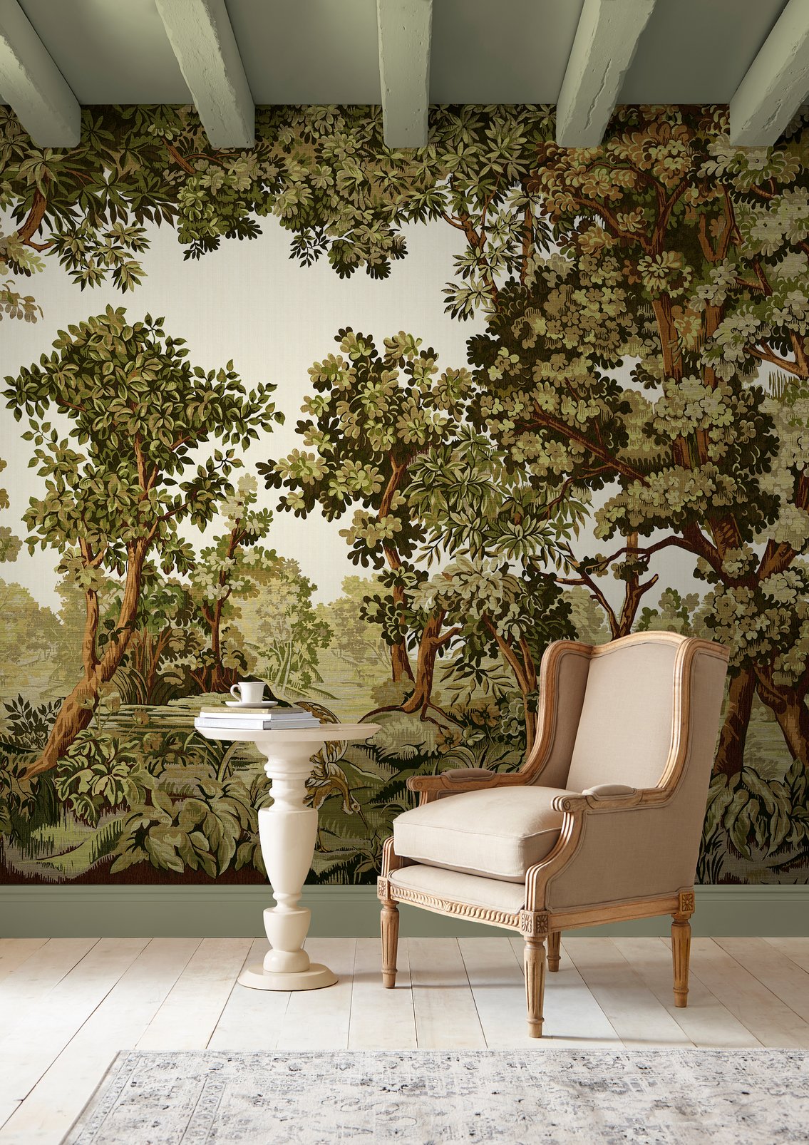 Bodenham Spring Sage Bespoke Mural.