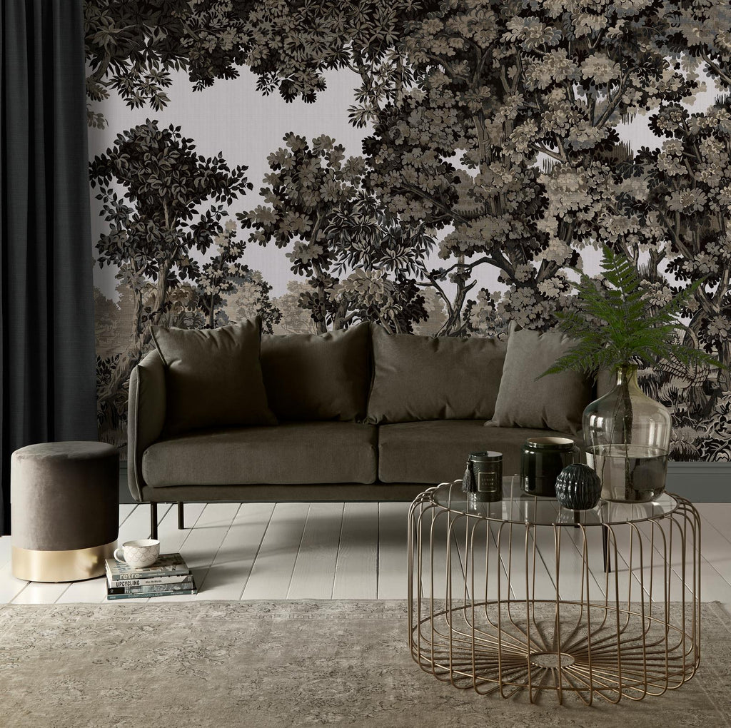 Bodenham Charcoal Bespoke Mural