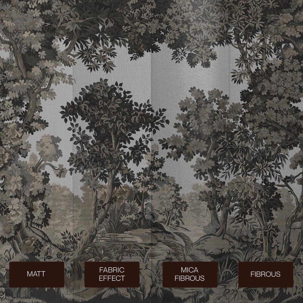 Bodenham Charcoal Bespoke Mural