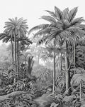 Benmore Ridge Etching Charcoal Bespoke Mural