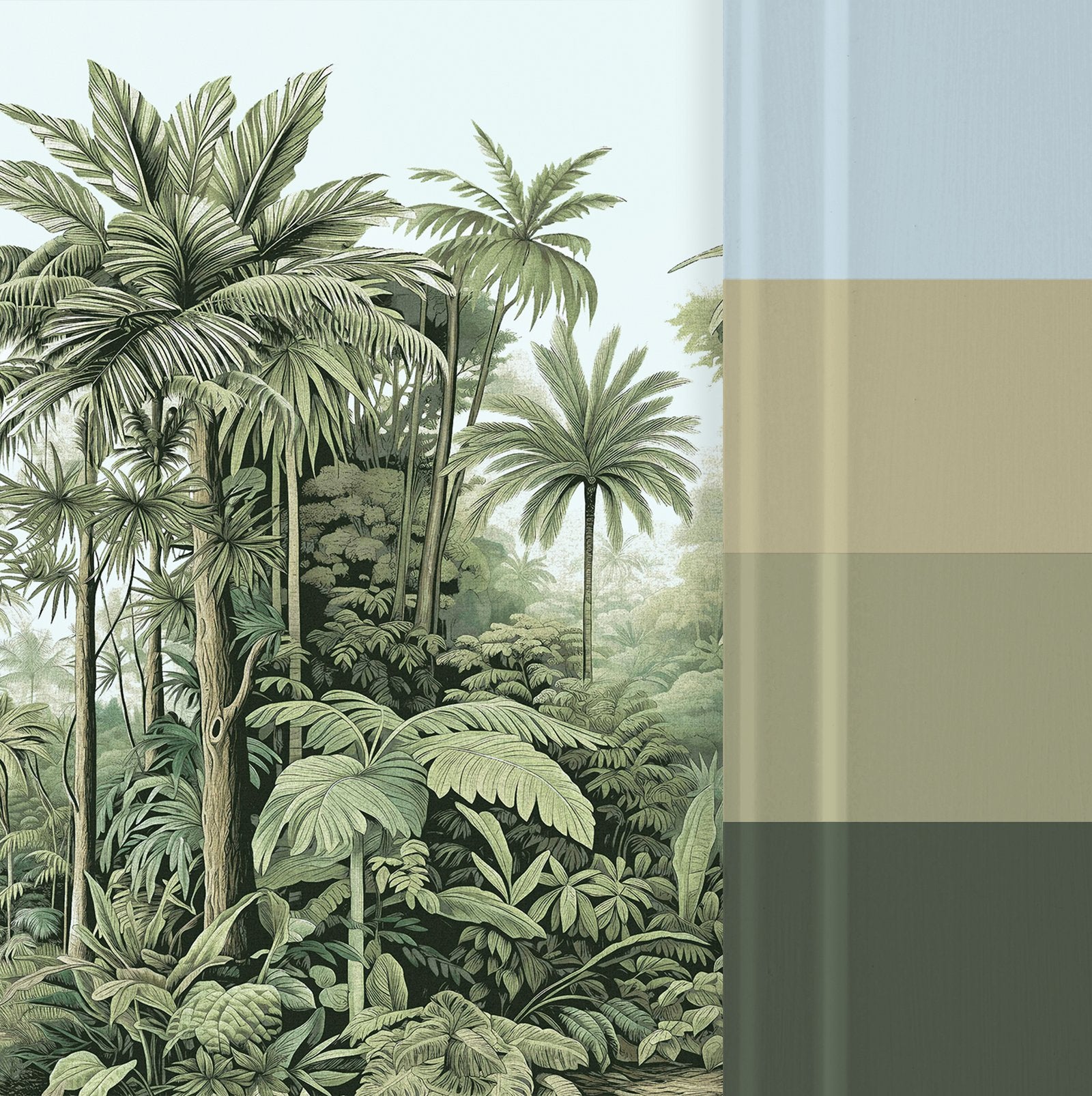 Benmore Ridge Muted Blue Bespoke Mural