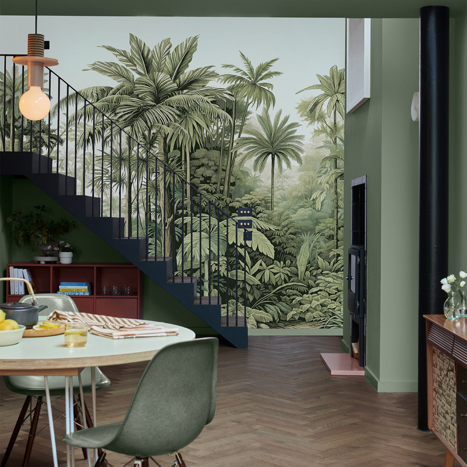 Benmore Ridge Muted Blue Bespoke Mural