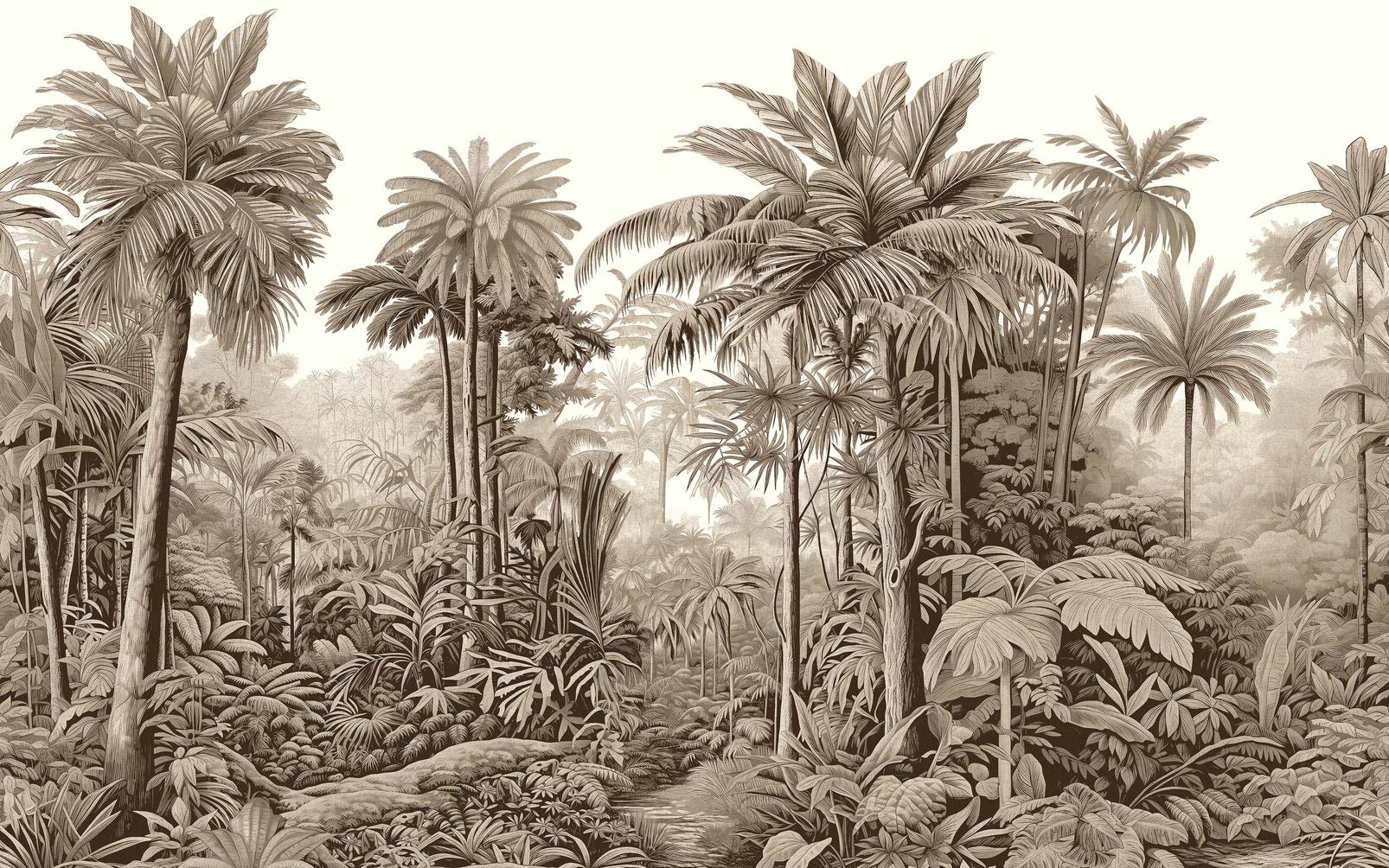 Benmore Ridge Sepia Bespoke Mural