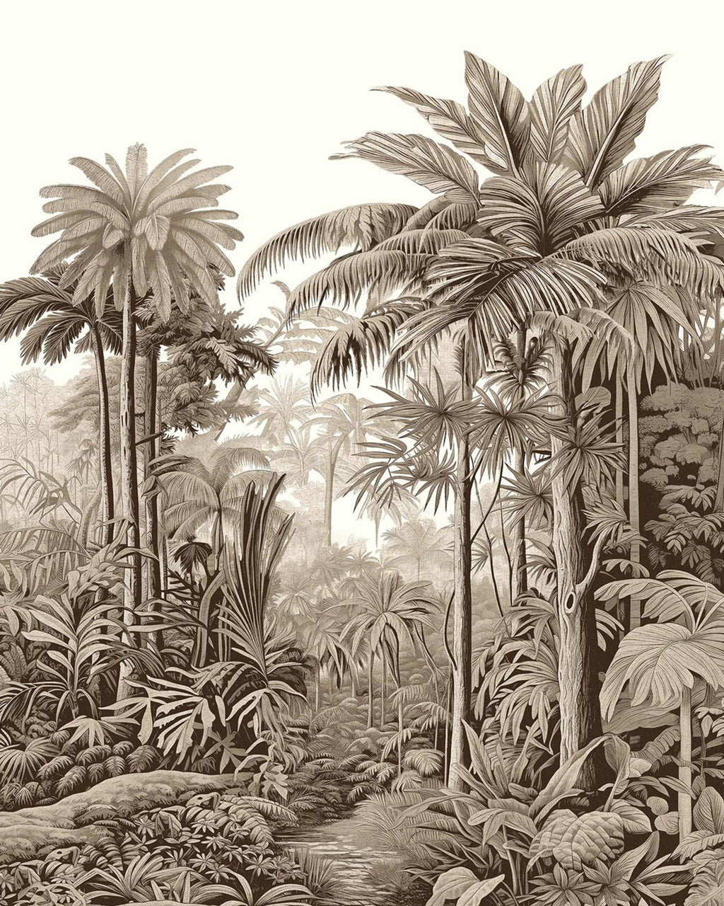 Benmore Ridge Sepia Bespoke Mural