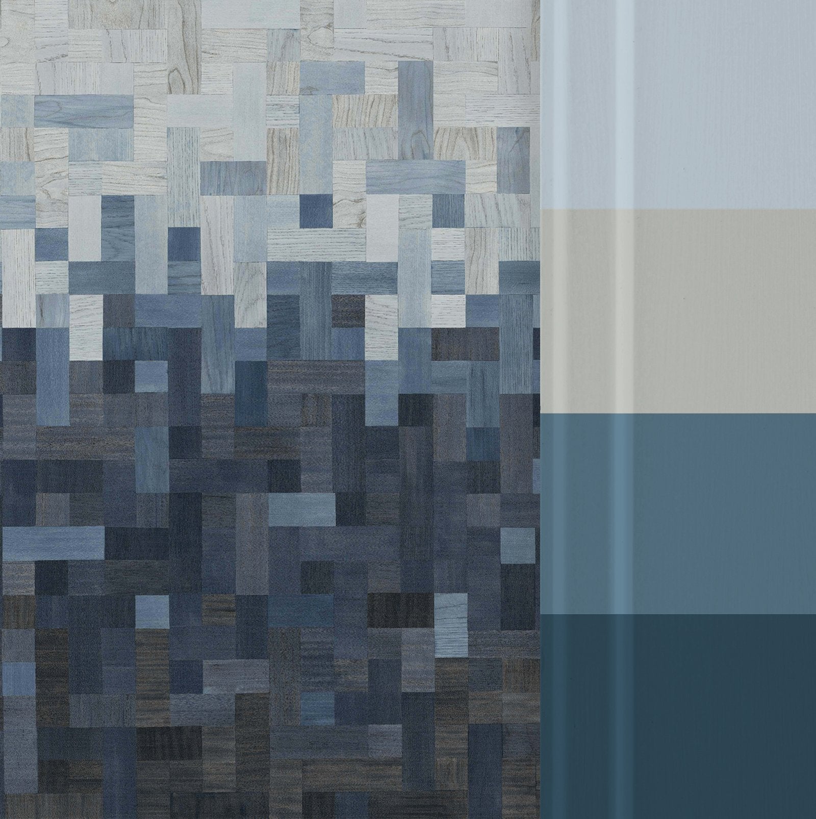 Matrix Blue Bespoke Mural