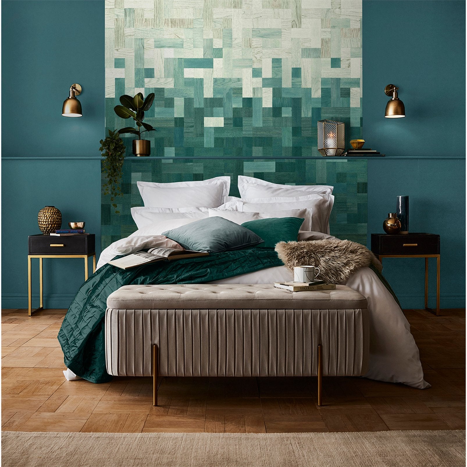 Matrix Teal Bespoke Mural