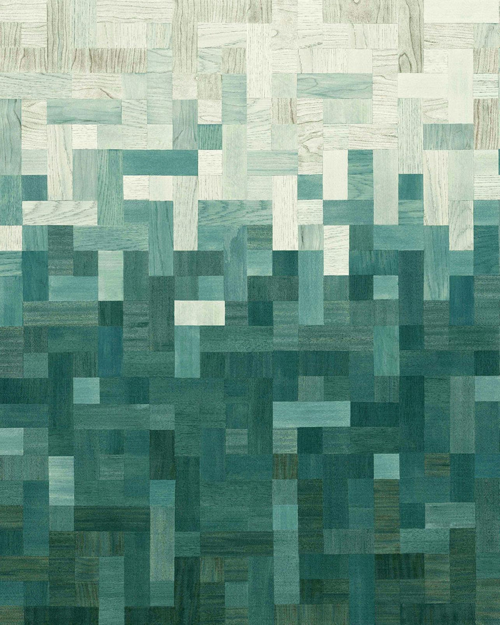 Matrix Teal Bespoke Mural