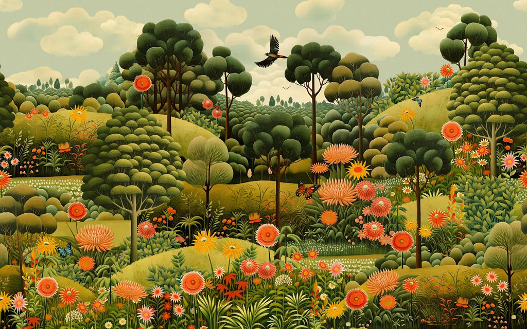 Arley Garden Day Bespoke Mural