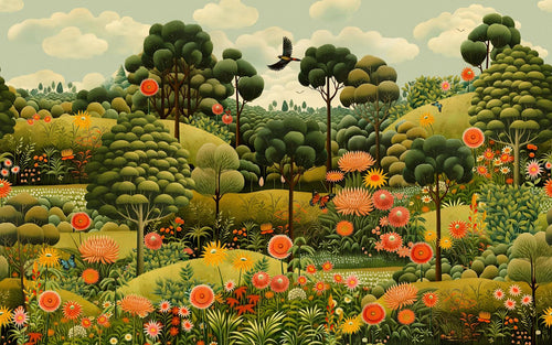 Arley Garden Day Bespoke Mural