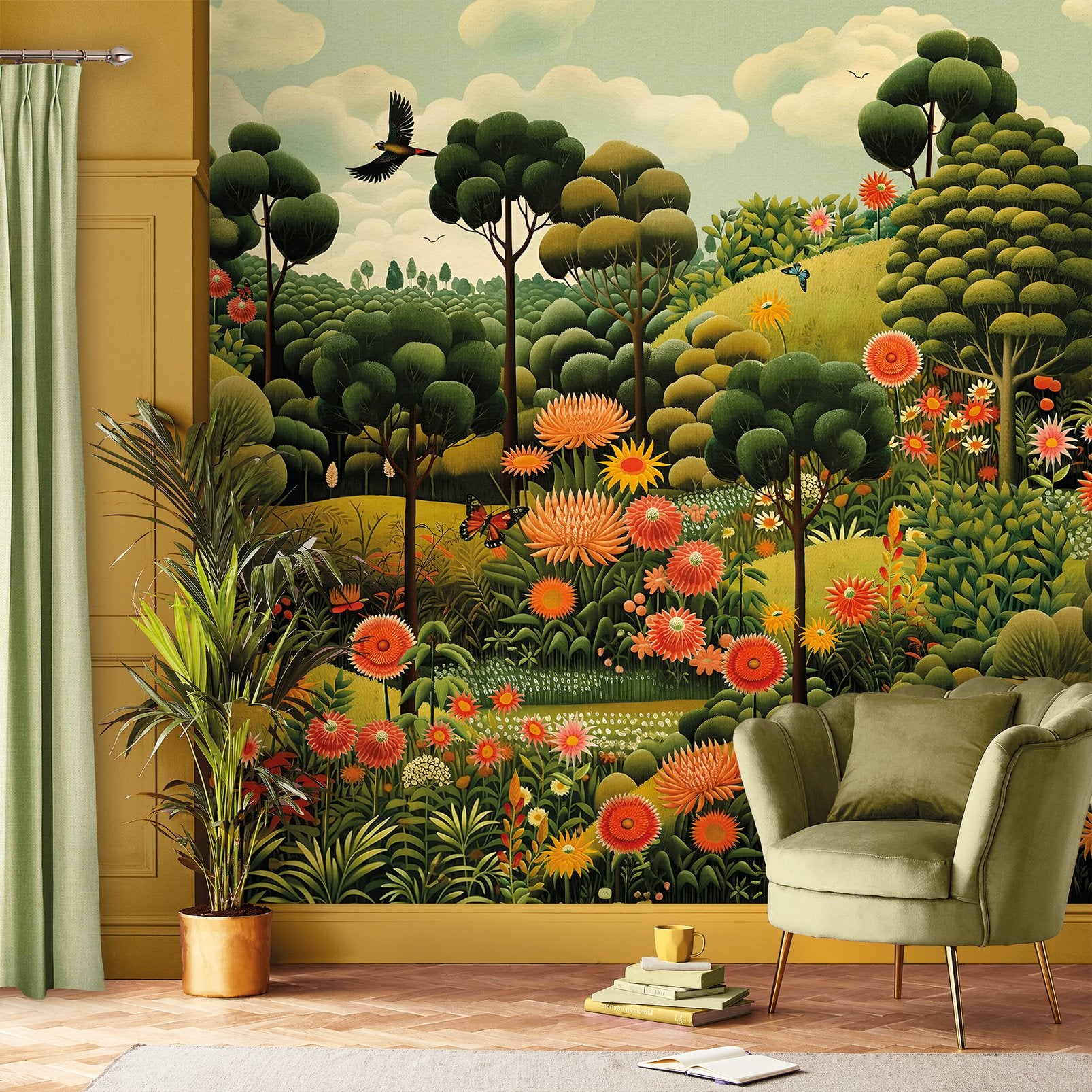 Arley Garden Day Bespoke Mural