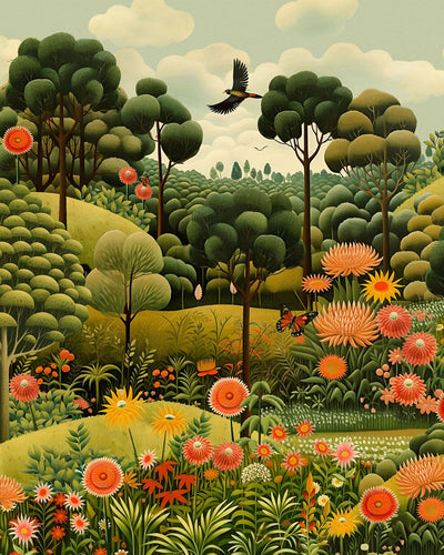 Arley Garden Day Bespoke Mural