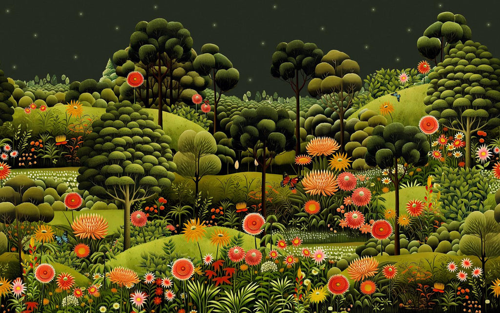Arley Garden Dusk Bespoke Mural
