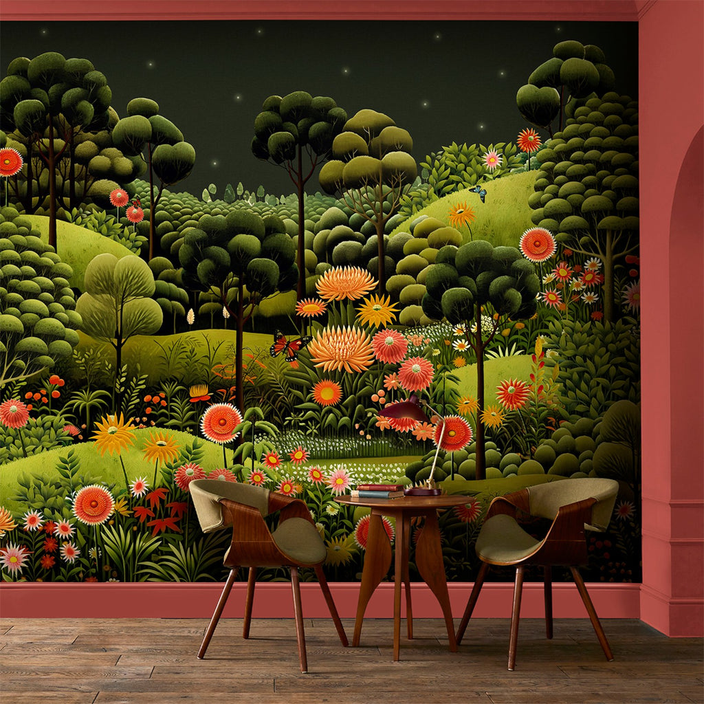 Arley Garden Dusk Bespoke Mural