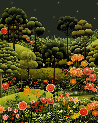 Arley Garden Dusk Bespoke Mural