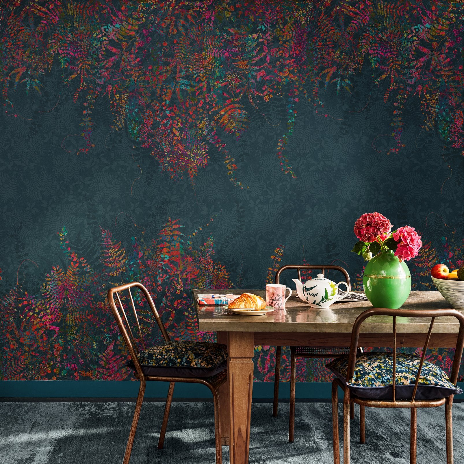 Cascading Kaleidoscope Rainbow Bespoke Mural by Clarissa Hulse
