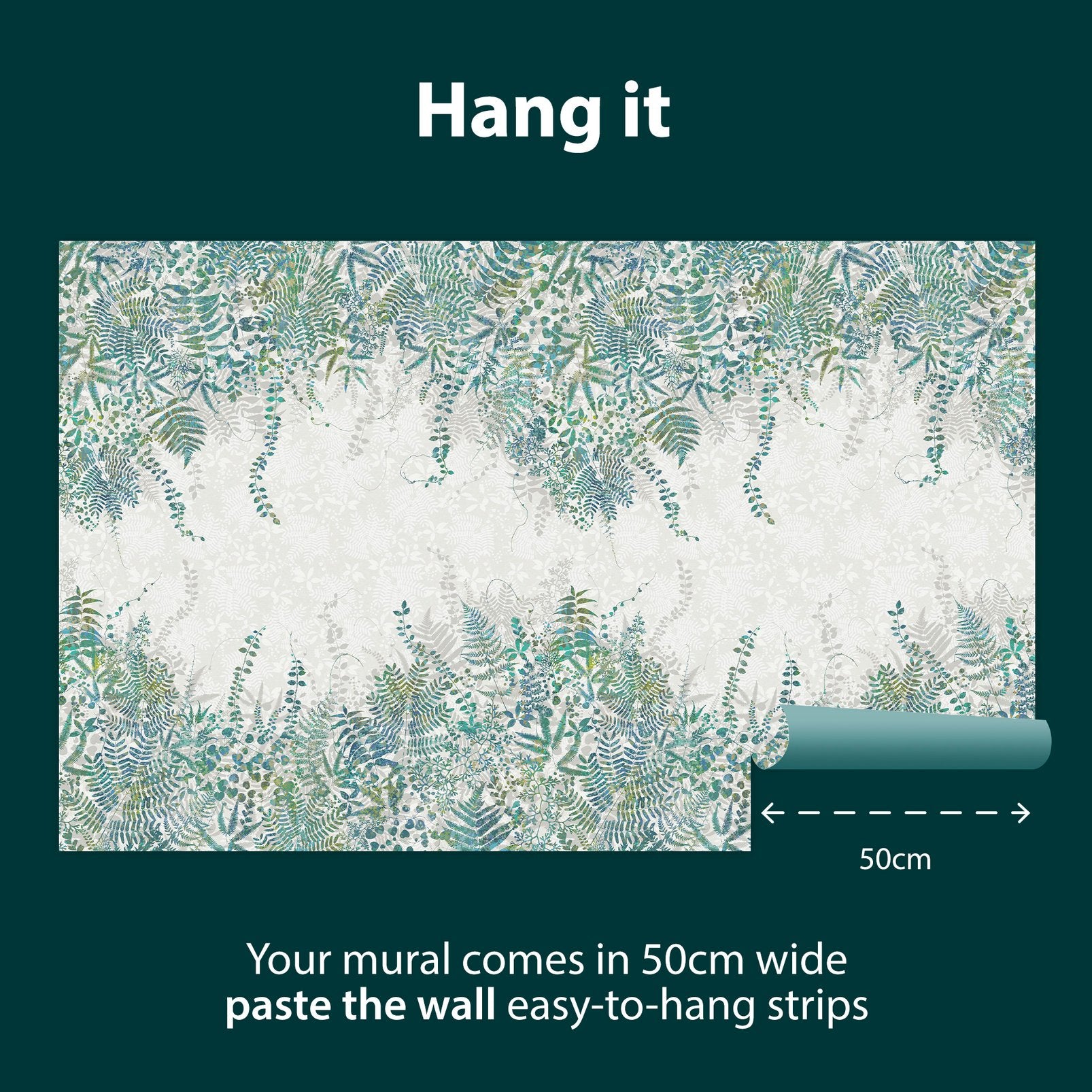 Cascading Kaleidoscope Lagoon Bespoke Mural by Clarissa Hulse