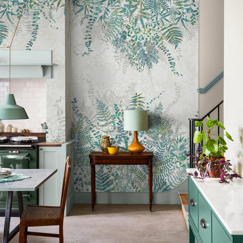 Cascading Kaleidoscope Lagoon Bespoke Mural by Clarissa Hulse