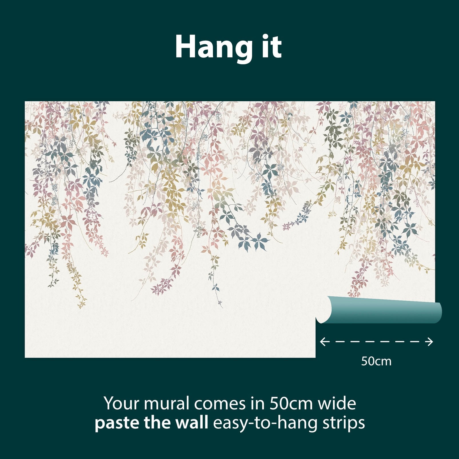 Virginia Creeper Opal Bespoke Mural by Clarissa Hulse.