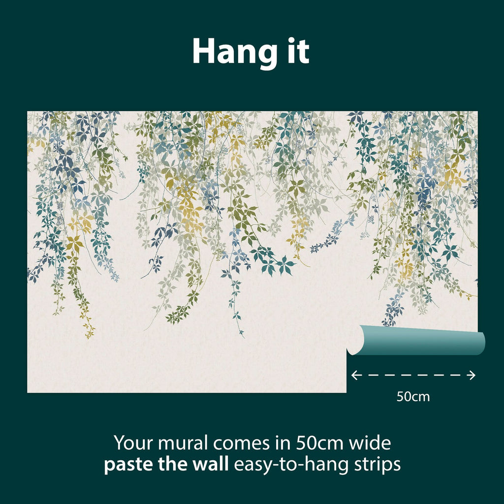 Virginia Creeper Spring Bespoke Mural by Clarissa Hulse.