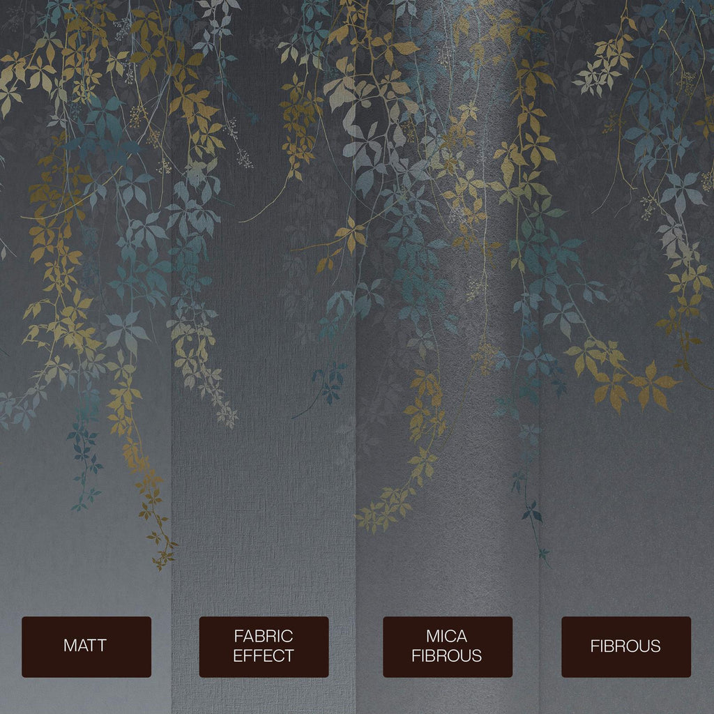 Virginia Creeper Indigo Bespoke Mural by Clarissa Hulse