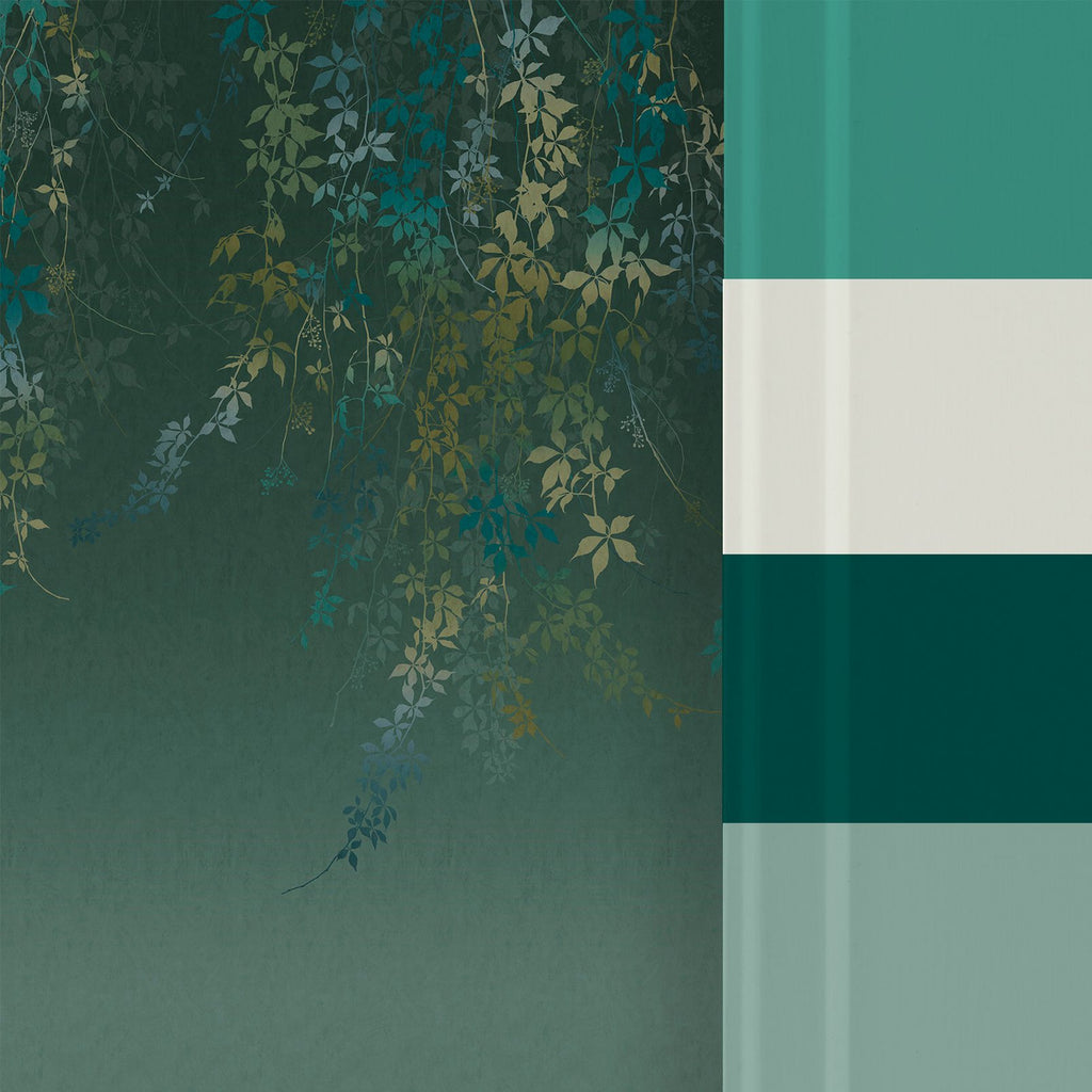 Virginia Creeper Moss Bespoke Mural by Clarissa Hulse