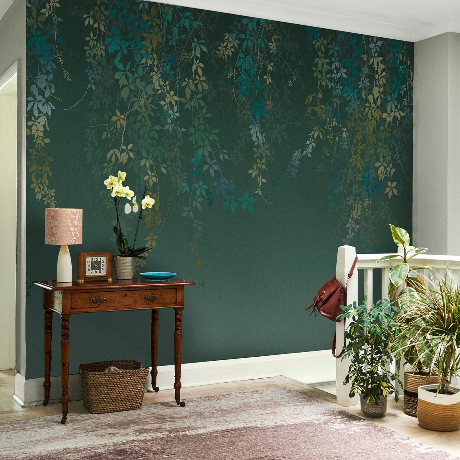 Virginia Creeper Moss Bespoke Mural by Clarissa Hulse