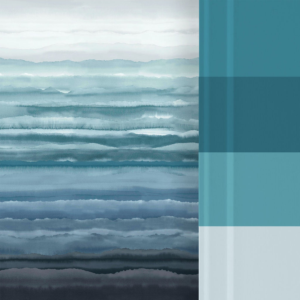 Strata Sapphire Bespoke Mural by Clarissa Hulse