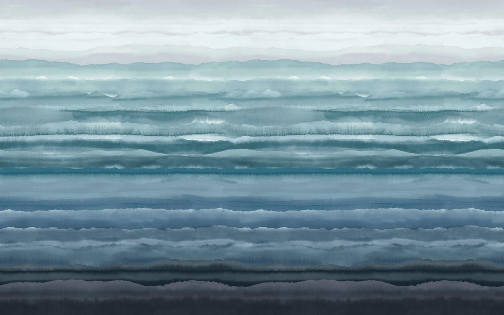 Strata Sapphire Bespoke Mural by Clarissa Hulse
