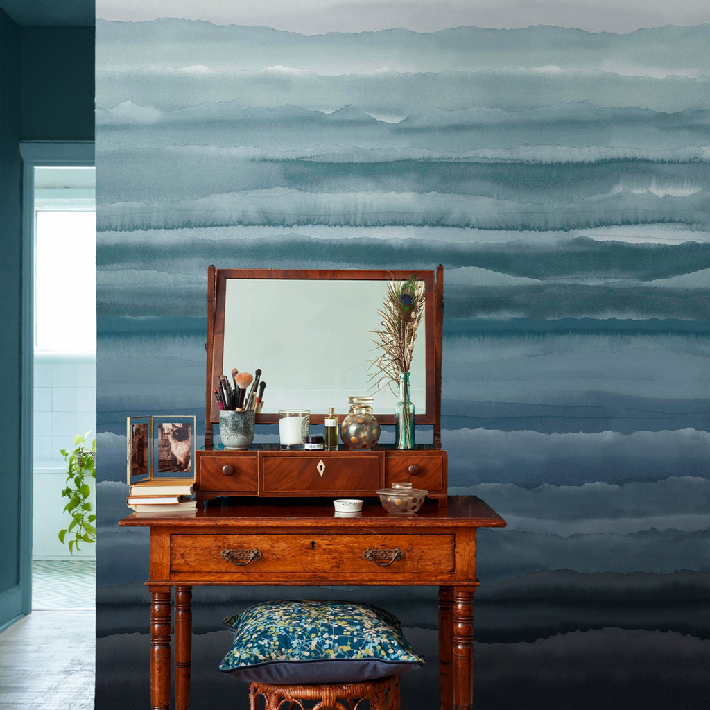 Strata Sapphire Bespoke Mural by Clarissa Hulse