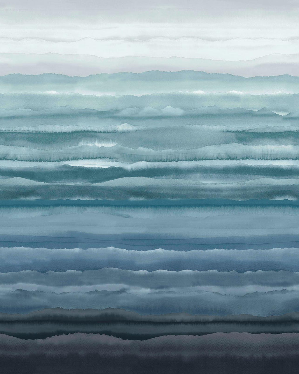 Strata Sapphire Bespoke Mural by Clarissa Hulse