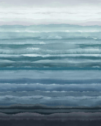 Strata Sapphire Bespoke Mural by Clarissa Hulse