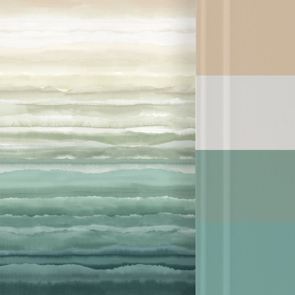 Strata Jade Bespoke Mural by Clarissa Hulse