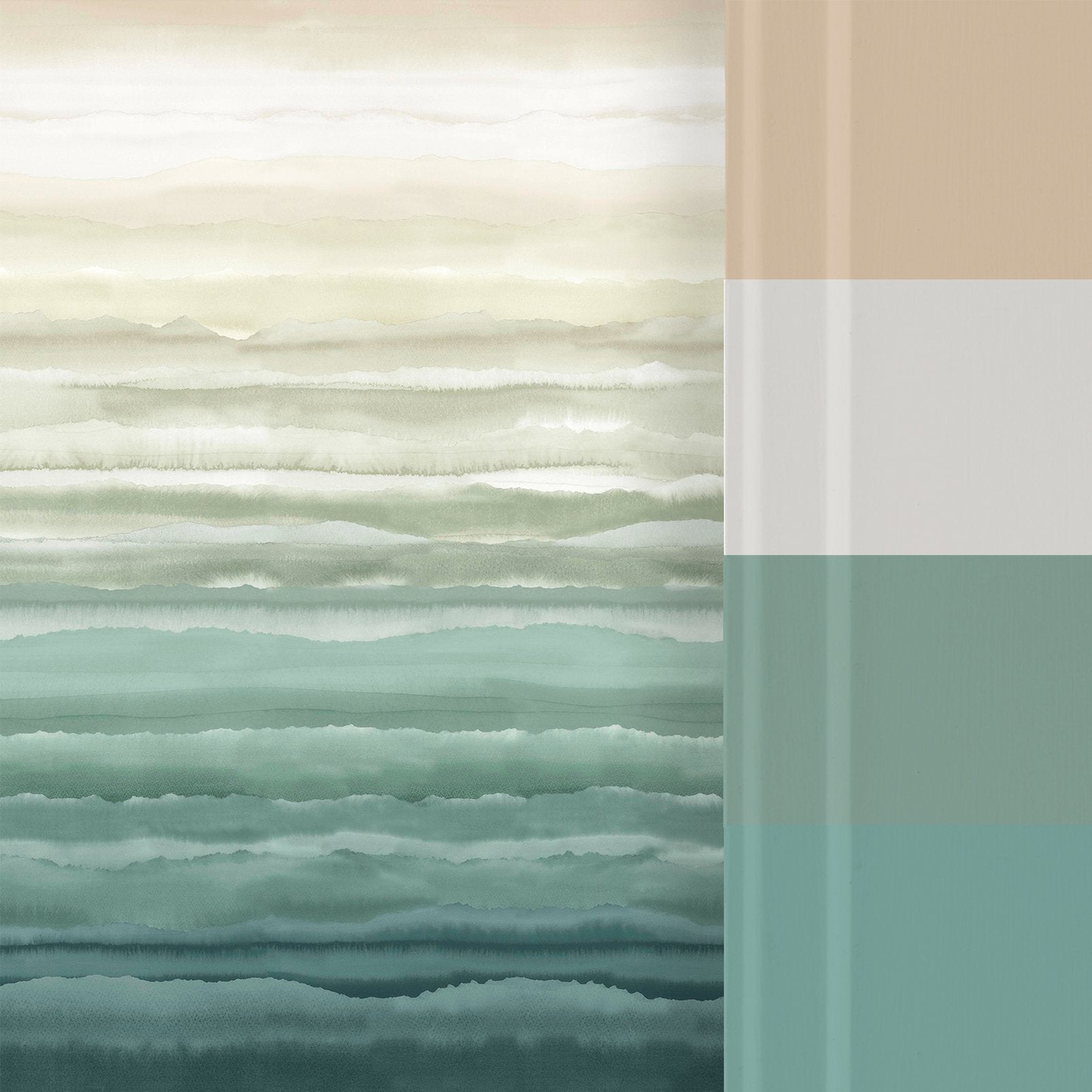 Strata Jade Bespoke Mural by Clarissa Hulse