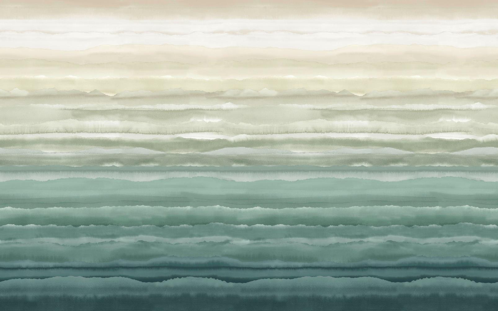 Strata Jade Bespoke Mural by Clarissa Hulse