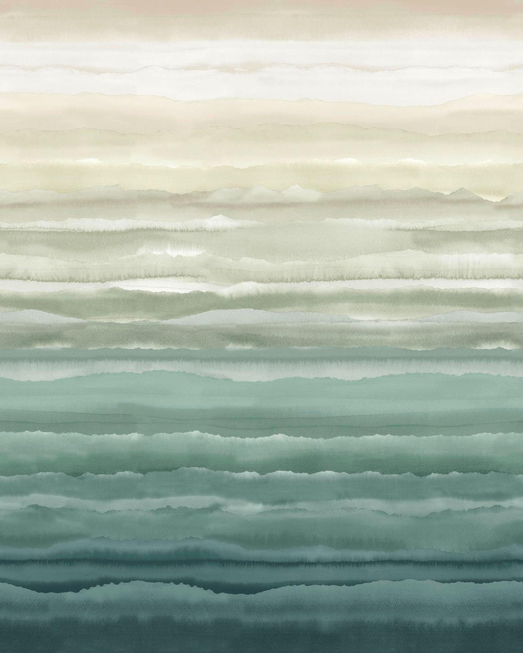 Strata Jade Bespoke Mural by Clarissa Hulse
