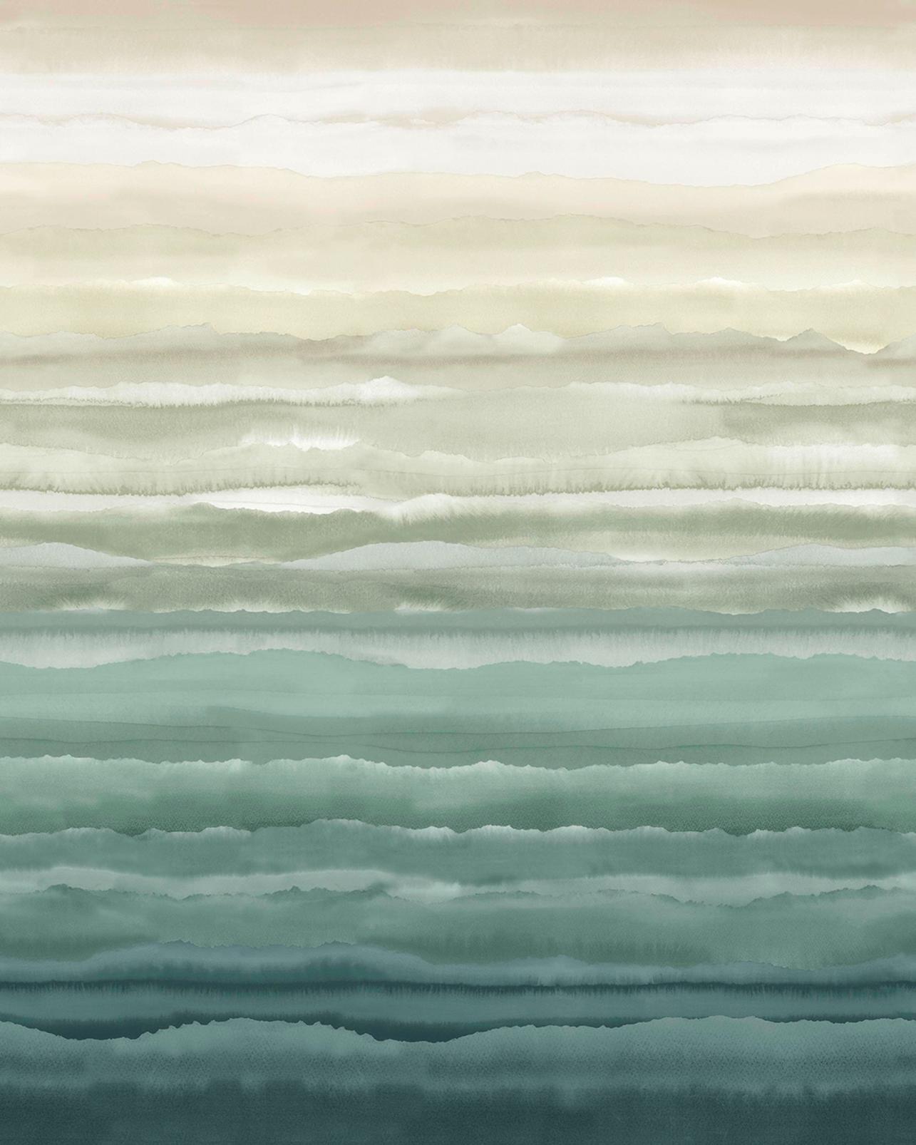 Strata Jade Bespoke Mural by Clarissa Hulse