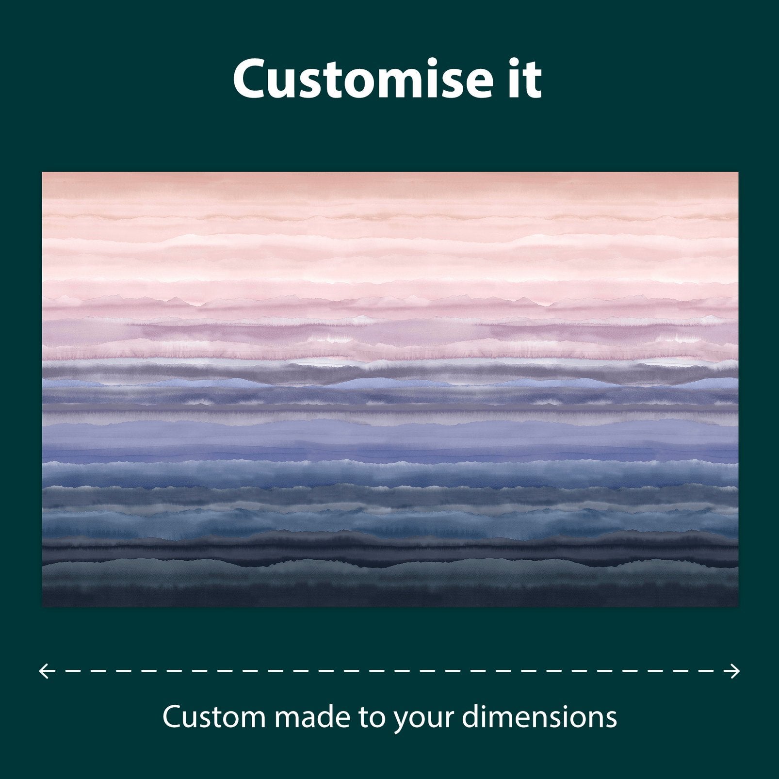 Strata Rose Quartz Bespoke Mural by Clarissa Hulse