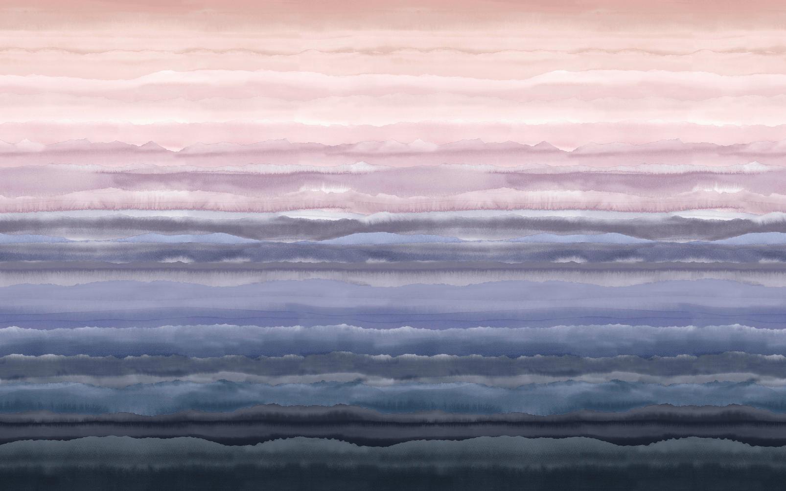 Strata Rose Quartz Bespoke Mural by Clarissa Hulse
