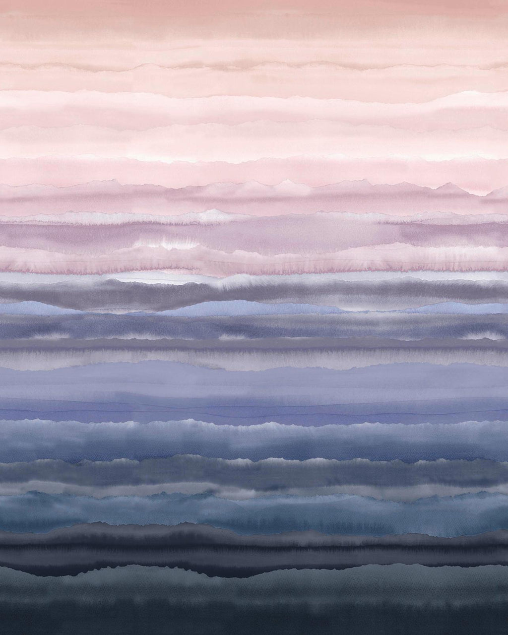 Strata Rose Quartz Bespoke Mural by Clarissa Hulse